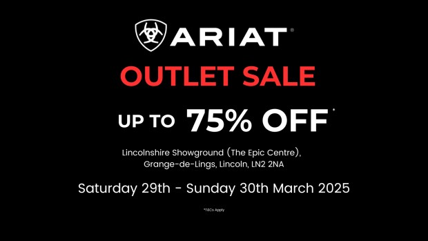 Ariat Outlet Event - Lincoln Showground (29-30th March 2025)