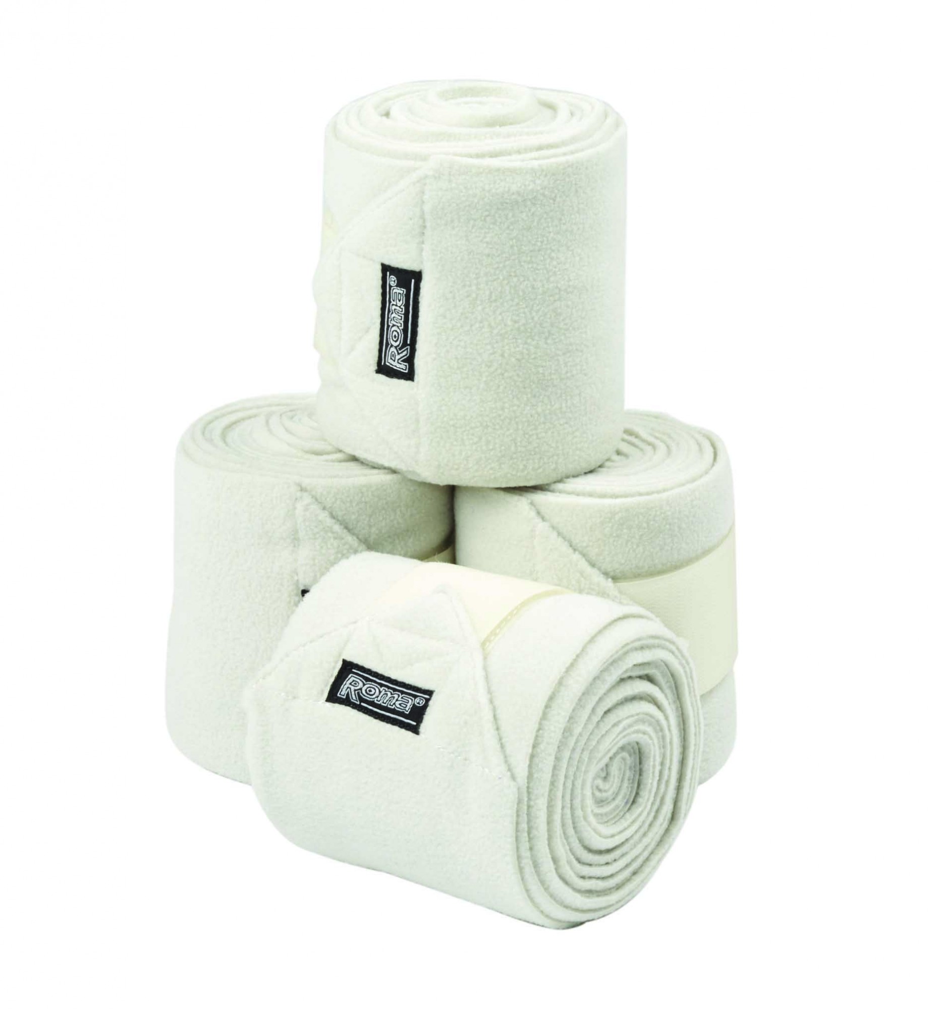 Roma Thick Polo Bandages 4 Pack (Vanilla) - Old Dairy Saddlery