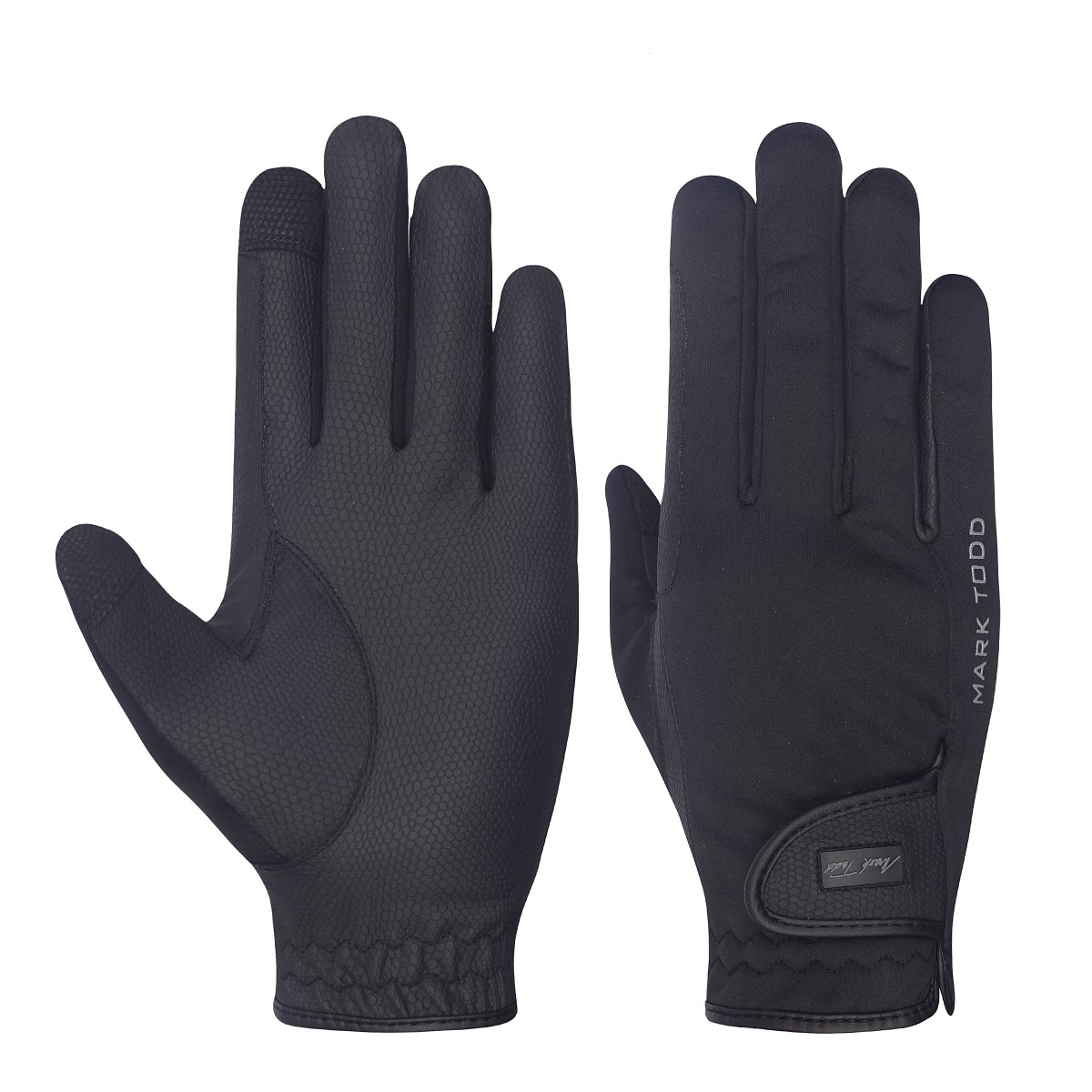 Mark Todd Softshell Gloves (Black) - Old Dairy Saddlery