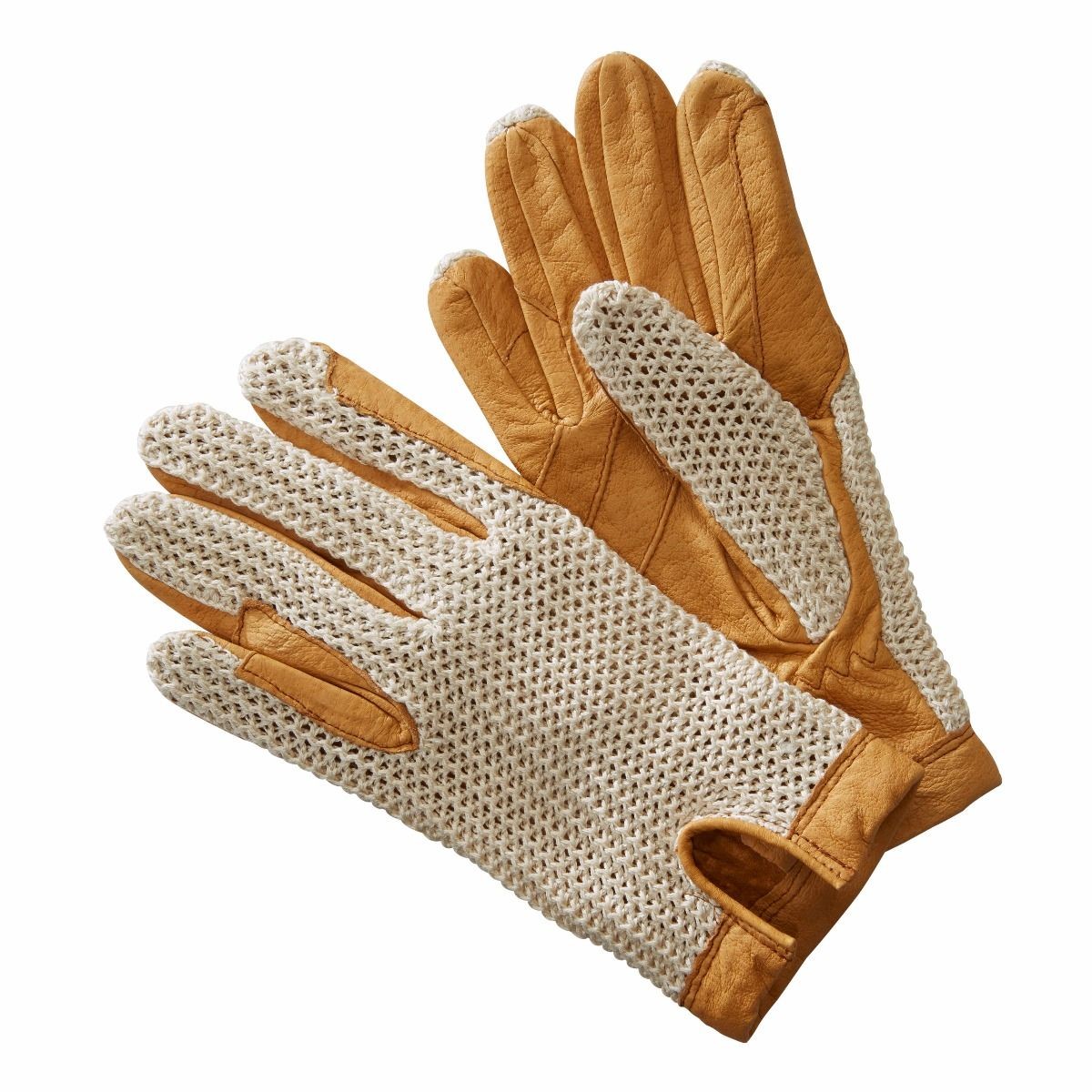 cream riding gloves