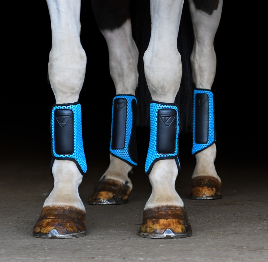 Equilibrium Tri Zone Impact Sports Boots Azure Blue Old Dairy Saddlery