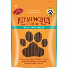 Pet Munchies Natural Dog Treats (Beef Liver Sticks) 90gm