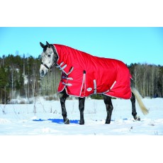 Weatherbeeta Comfitec - Classic Turnout Rug - Combo Neck - Heavyweight (Red/Silver/Navy)