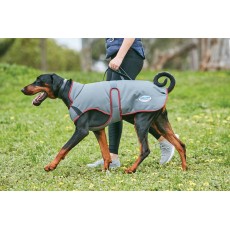 Weatherbeeta Comfitec Premier Free Parka Deluxe Dog Coat Medium (Grey/Burgundy)