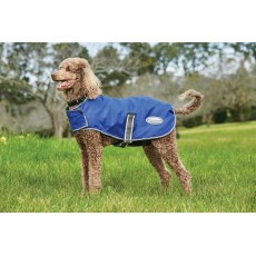 Weatherbeeta Comfitec Windbreaker Free Parka Dog Coat (Dark Blue/Grey/White)