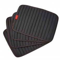 Weatherbeeta Therapy-Tec Channel Quilt Leg Pads 4 Pack (Black/Red)