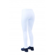 Dublin Ladies Supa-Fit Zip Up Knee Patch Jodhpurs (White)