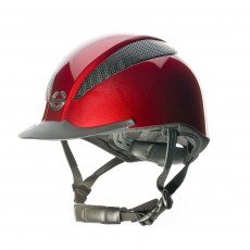 Champion (Ex Display) Air-Tech Deluxe Riding Hat (Metallic Ruby)