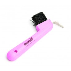 Roma Deluxe Hoof Pick With Brush (Dark Pink)
