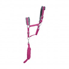 Hy Sport Active Head Collar & Lead Rope (Cobalt Pink)