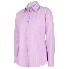 Hoggs of Fife Ladies Bonnie II Cotton Shirt (Lavender Stripe)