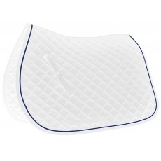 Mark Todd Piped Saddle Pad (White/Navy)