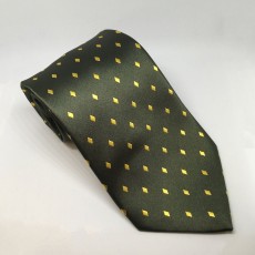 Equetech Diamond Show Tie (Forest/Gold)