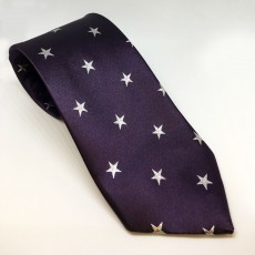 Equetech Stars Show Tie (Purple/Silver)