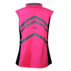 Weatherbeeta Childs Reflective Lightweight Waterproof Vest (Pink)