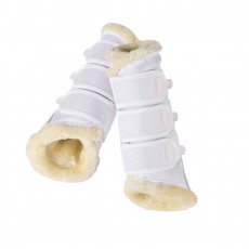 Eskadron Classic Faux Fur Brushing Boots (White)