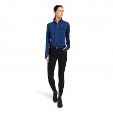 Ariat Womens Prophecy 1/4 Zip (Estate Blue Bit Jaquard)