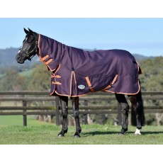 Weatherbeeta Comfitec Essential Combo Neck 360g Heavyweight Turnout (Plum/Orange/Grey)