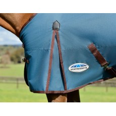 Weatherbeeta Comfitec Classic Standard Neck 220g Mediumweight Turnout (Dark Blue/Coffee)