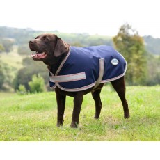 Weatherbeeta Comfitec Essential Dog Coat (Navy/Silver/Red)