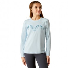 Ariat Youth Pony Squad Long Sleeve T-Shirt (Cerulean Heather)