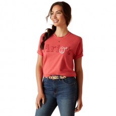 Ariat Womens Boyfriend Fit T-Shirt (Heather Baked Apple)