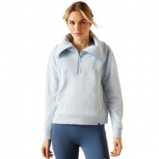 Ariat Women's Fern 1/2 Zip Sweatshirt (Heathered Glacier Lake)