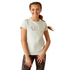 Ariat Youth Saddle Short Sleeve T Shirt (Heather Plume)