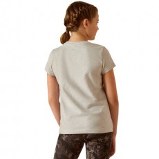 Ariat Youth Iconic Ride Short Sleeve T-Shirt (Heather Grey)