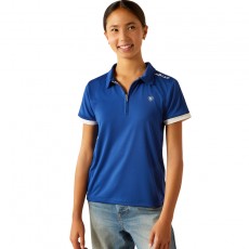 Ariat Youth Bandera T 1/4 Zip Polo (Sodalite Bluet)