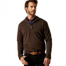 Ariat Men's Bolinas Sweater (Brown Heather) Ariat Men's Bolinas Sweater (Brown Heather)