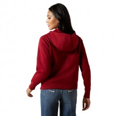 Ariat Women's Stitched Full Zip Hoodie (Biking Red) Ariat Women's Stitched Full Zip Hoodie (Biking Red)