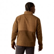 Ariat Men's Caldwell Reinforced Snap Sweater (Khaki) Ariat Men's Caldwell Reinforced Snap Sweater (Khaki)