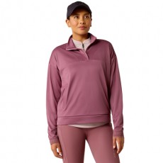 Ariat Womens Breathe 1/2 Zip Sweatshirt (Tulipwood) Ariat Womens Breathe 1/2 Zip Sweatshirt (Tulipwood)
