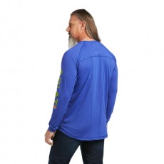 Ariat Men's Rebar Heatfighter Long Sleeve T-Shirt (Royal Blue) Ariat Men's Rebar Heatfighter Long Sleeve T-Shirt (Royal Blue)