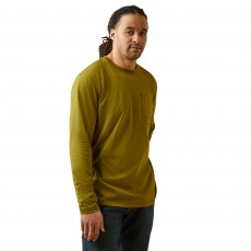 Ariat Men's Rebar Workman Logo Long Sleeve T-Shirt (Avocado) Ariat Men's Rebar Workman Logo Long Sleeve T-Shirt (Avocado)