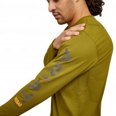 Ariat Men's Rebar Workman Logo Long Sleeve T-Shirt (Avocado) Ariat Men's Rebar Workman Logo Long Sleeve T-Shirt (Avocado)