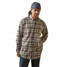 Ariat Men's Rebar Flannel DuraStretch Work Shirt (Alloy Plaid) Ariat Men's Rebar Flannel DuraStretch Work Shirt (Alloy Plaid)