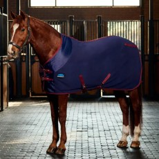 Weatherbeeta Anti Static Fleece Cooler Standard Neck (Navy Burgundy) Weatherbeeta Anti Static Fleece Cooler Standard Neck (Navy Burgundy)