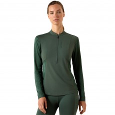 Ariat Womens Breathe 1/2 Zip Long Sleeve Baselayer (Monstera) Ariat Womens Breathe 1/2 Zip Long Sleeve Baselayer (Monstera)