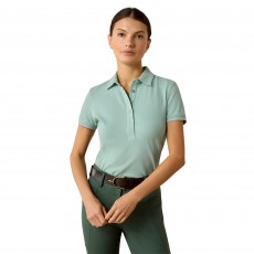 Ariat Womens Prix 3.0 Short Sleeve Polo (Blue Surf) Ariat Womens Prix 3.0 Short Sleeve Polo (Blue Surf)