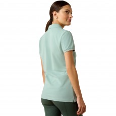 Ariat Womens Prix 3.0 Short Sleeve Polo (Blue Surf) Ariat Womens Prix 3.0 Short Sleeve Polo (Blue Surf)