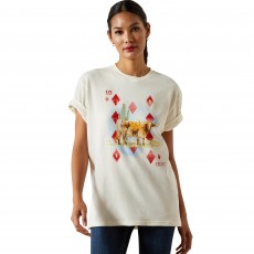 *OUTLET* Ariat Women's Aces T-Shirt (Papyrus) *OUTLET* Ariat Women's Aces T-Shirt (Papyrus)