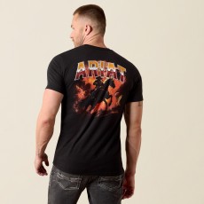 Ariat Mens Country Rock Short Sleeve T Shirt (Black) Ariat Mens Country Rock Short Sleeve T Shirt (Black)