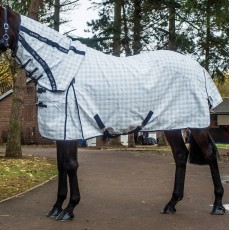Mark Todd Comprehensive Combo Rug (White & Navy Gingham)