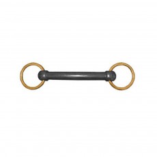 JHL Pro Steel Nylon Brass Ring Snaffle