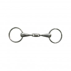 JHL Pro Steel Loose Ring Snaffle With Lozenge