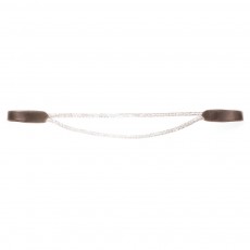 JHL Rolled Diamante Browband (Brown)