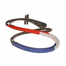 JHL Rubber Training Reins (Red, White, & Blue)