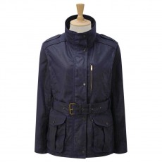Caldene Figsbury Belted Wax Jacket (Navy)